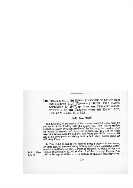 Trading with the Enemy (Transfer of Negotiable Instruments, etc) (General) Order 1947